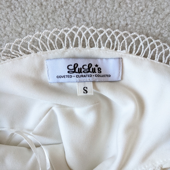 Lulu's white lace dress size small - Picture 7 of 10